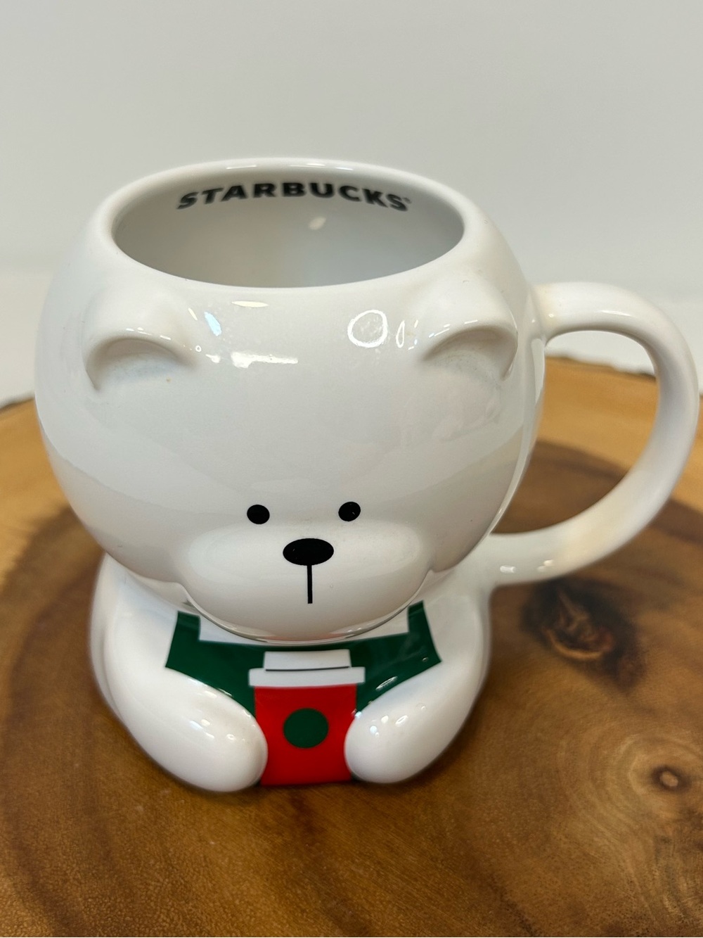 Starbucks‎ 2025 Christmas Mug Ceramic Bearista Bear 12 oz limited release